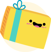 Schattige doos Je feestje personaliseren is een erezaak voor ons!